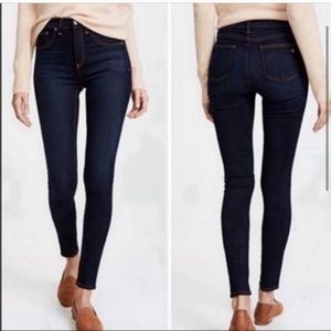 Rag & Bone Olive Harrow Skinny Jeans Dark wash classic